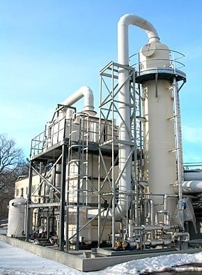 Lavador de gases de via úmida - 5000 series - bionomicind - por óxido de azoto