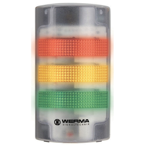 Coluna luminosa de LED - FlatSIGN BM 115 - WERMA - intermitente / de 3 cores / IP65