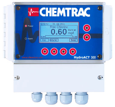 Analisador de cloro - HydroACT 300 - Chemtrac - de concentração / integrável / de controle de temperatura