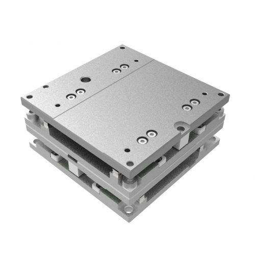 Mesa de coordenadas XY - XY-65-10X10AUT - IntelLiDrives, Inc. - com servomotor linear / de 2 eixos / para microscópio