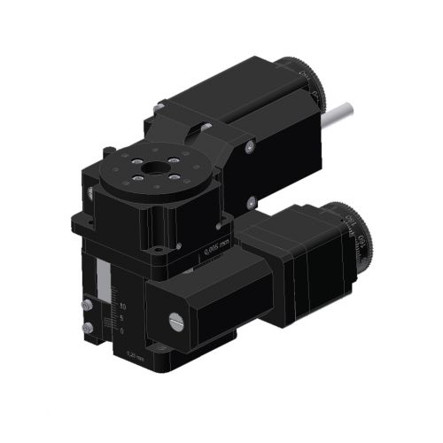 Mesa de coordenadas vertical - MLVT-40-13+RTHM-174 - IntelLiDrives, Inc. - com base giratória / motorizada / de 2 eixos