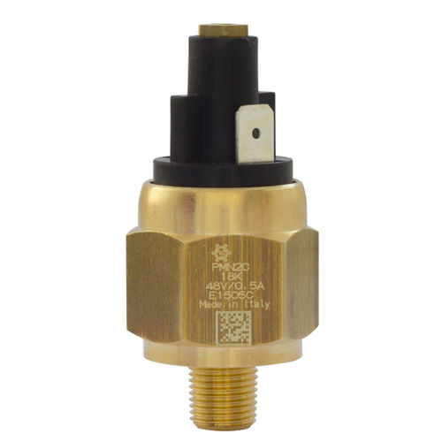 Pressostato de pistão - PMN series  - ELETTROTEC s.r.l. - de diafragma / para oxigênio / em latão