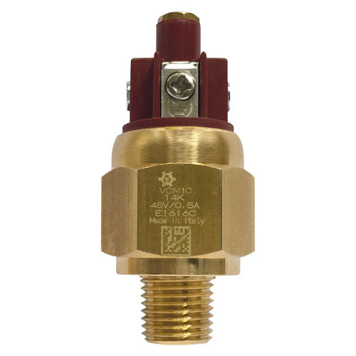 Vacuostato de diafragma - VCM - ELETTROTEC s.r.l. - para oxigênio / em latão / em aço inoxidável