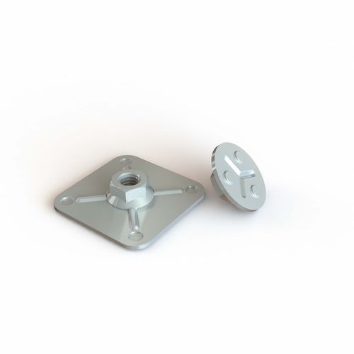 Conector com base com porca - DFCY series - Specialinsert s.r.l. - de colar / a moldar / em aço inoxidável