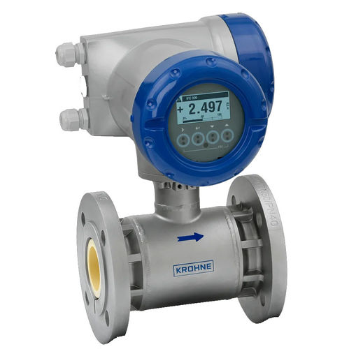 Medidor de vazão eletromagnético - OPTIFLUX 5300 - KROHNE Messtechnik GmbH - volumétrico / para produtos químicos / para águas residuais