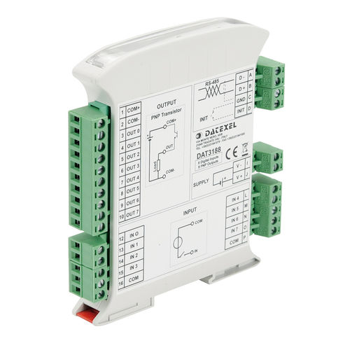 Módulo E/S digital - DAT3188-4 - DATEXEL SRL - RS-485 / MODBUS / com 4 saídas digitais