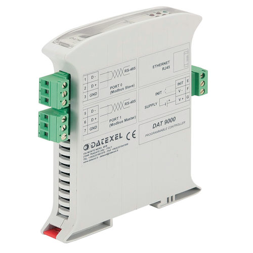 Sistema de aquisição de dados multicanal - DAT9000  - DATEXEL SRL - para trilho DIN / ModBUS RTU esclave / com controlador