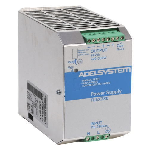 Fonte de alimentação elétrica para trilho DIN - FLEX28024A - ADELSYSTEM - CA/CC / com saída simples / estabilizada