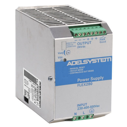 Fonte de alimentação elétrica para trilho DIN - FLEX28024B - ADELSYSTEM - CA/CC / com saída simples / estabilizada