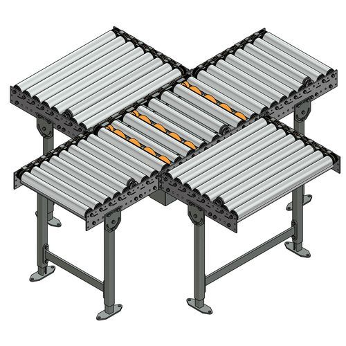 Transportador de rolos - TS 2733 - Transnorm System GmbH - horizontal / de transferência / de separação