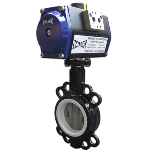 Válvula borboleta - 1100 series - Valtorc - com acionamento pneumático / wafer / tipo lug