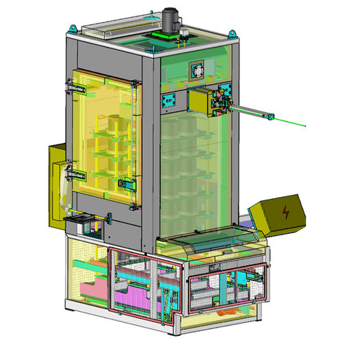 Forno tipo paternoster - ELMETHERM - para tratamento térmico / elétrico / vertical