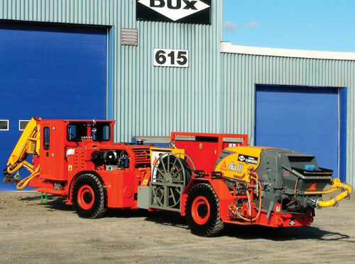 Máquina de projeção concreto - S1-SHOTCRETER - DUX MACHINERY CORPORATION - com braço articulado