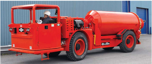 Caminhão misturador para mineração subterrânea - S1-REMIX - DUX MACHINERY CORPORATION - a diesel