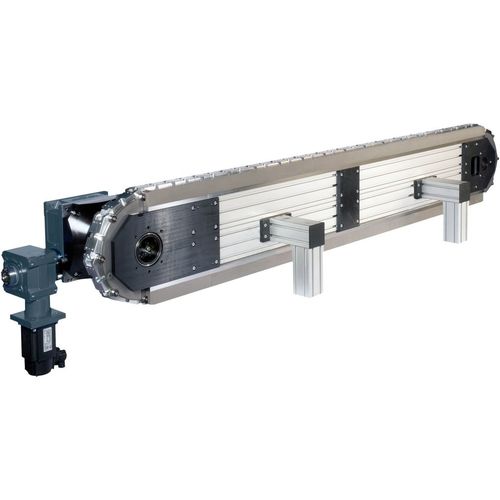 Transportador de elos - Motion Index Drives, Inc. - de corrente / horizontal / de transporte