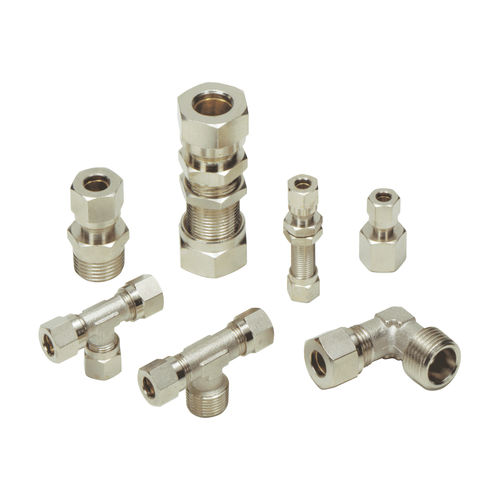 Conexão hidráulica - B series - METAL WORK - de roscar / de compressão / cotovelo de 90°