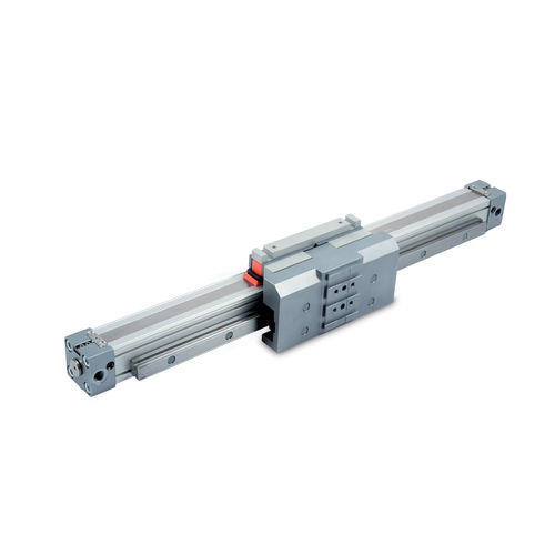 Cilindro pneumático - V-Lock   - METAL WORK - sem haste / de dupla ação / em aço inoxidável