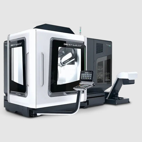 Centro de torneamento e fresamento CNC - DMU 80 P (FD) duoBLOCK - DMG MORI - universal / de 5 eixos / com pino