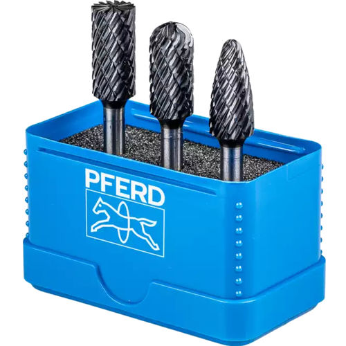 Fresa inteiriça - ALLROUND HC-FEP - PFERD - lima / de rebarbagem / em carboneto de tungsténio