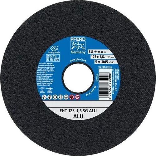 Disco de corte para alumínio - EHT 125-1,6 SG - PFERD