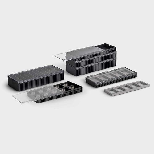 Embalagem em material plástico - InsertBox HighS - rose plastic - para pastilhas de corte