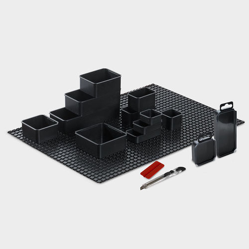 Organizador de gaveta modular - StorePack - rose plastic - para materiais plásticos