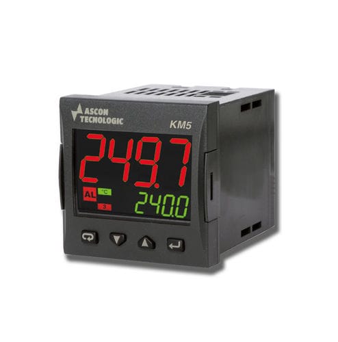 Regulador de temperatura programável - KM5 - ASCON TECNOLOGIC - com visor LED duplo / PID / UL