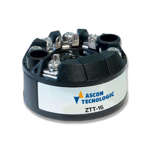 Transmissor de temperatura para montagem em cabeçote - ZTT-16 - ASCON TECNOLOGIC - Pt100 / Pt1000 / Pt500