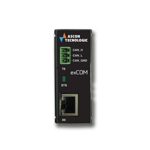 Módulo de comunicação CANopen - exCOM - ASCON TECNOLOGIC - programável