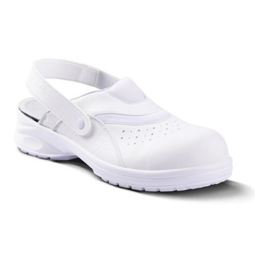 Sapato tipo tamanco para a indústria alimentícia - AZALÉE WHITE - Gaston MILLE - antiderrapante / resistente a óleo / antiestático