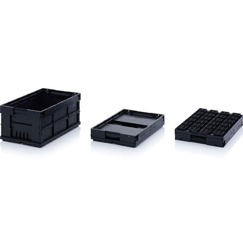 Caixa plástica - ESD F-KLT 6410 - AUER Packaging GmbH - de armazenamento / dobrável / condutora