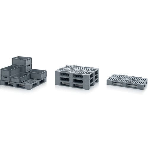 Palete em PEAD - H series - AUER Packaging GmbH - Euro / de transporte / de acondicionamento