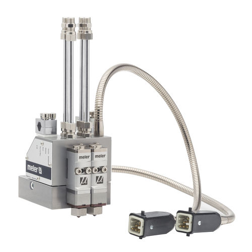 Cabeçote de aplicação de cola quente hot-melt por fiberização - ECA, ECAI series - Focke Meler Gluing Solutions, S.A