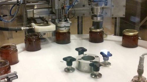 Envasadora-tampadora-rotuladora para mel - RTE3U - PMR System Group - automática / para molho / de creme
