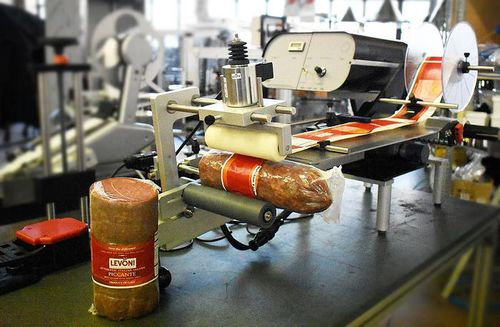 Rotuladora semiautomática - D200T - PMR System Group - para salame / para a indústria de alimentos e bebidas