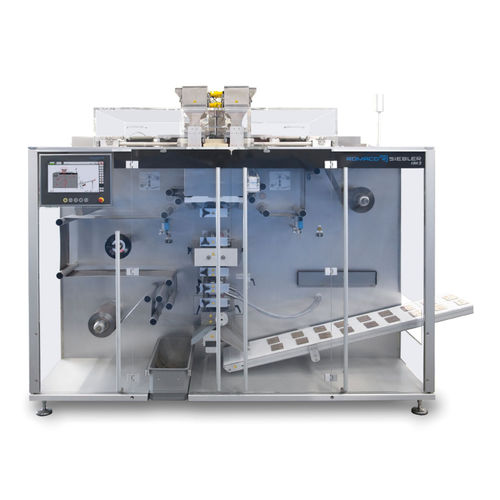 Máquina embaladora com servoacionamento - HM 3-350​ - Romaco Group - compacta / de granulado / para a indústria farmacêutica