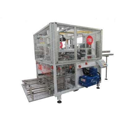 Formadora de bandejas - TF 80L - Sacmi Packaging - de dois cabeçotes / de caixa / vertical
