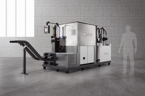 Briquetadeira de aparas metálicas - TH 1500 - WEIMA Maschinenbau GmbH - de limalhas / de cavacos de madeira / para briquetes retangulares