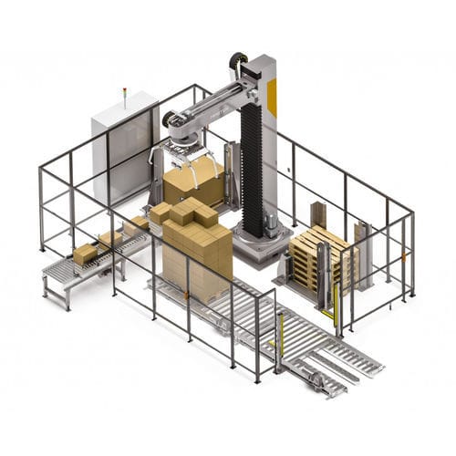 Paletizador robótico - MASTER 500 - TMG Impianti S.p.a. - camada por camada / de bandejas / para caixas de papelão