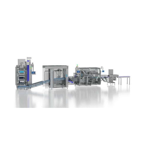 Linha de embalagem para produtos em pó - SYNTHESIS ALFA FLEXI AR - Universal Pack - para a indústria farmacêutica / para encomendas / em stickpack