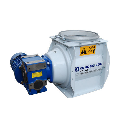 Válvula rotativa para transporte pneumático - RF series - KONGSKILDE INDUSTRIES - flange redonda
