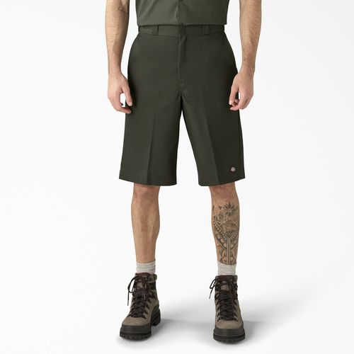 Bermuda de trabalho - DICKIES - de homem / verde / branca