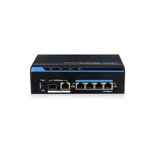 Switch de rede não gerenciável - IAM-5SE1004MUD - eneo - 4 portas / para trilho DIN / PoE