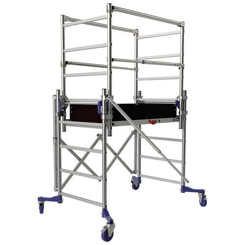 Torre de andaime móvel - NANO - TUBESCA - para fachada / modular / em alumínio