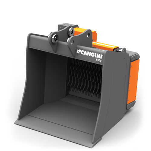Caçamba peneira - V series  - CANGINIBENNE - para escavadeira hidráulica / com ajuste de inclinação