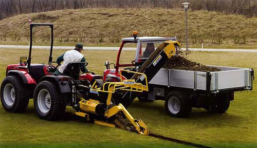 Valetadeira de corrente - AFT45  - AFT TRENCHERS LIMITED - montada em trator / para trator / para campo ou quadra esportiva
