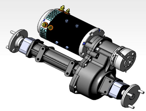 Eixo de transmissão com motor elétrico - GT56S-07    - Chiaphua Components