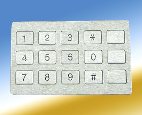Teclado numérico 15 teclas - KP8 - HONGKONG KOON TECHNOLOGY LTD - embutido / em aço inoxidável / em borracha