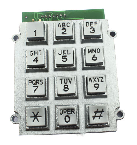 Teclado numérico 12 teclas - KP2 - HONGKONG KOON TECHNOLOGY LTD - embutido / metálico / em borracha