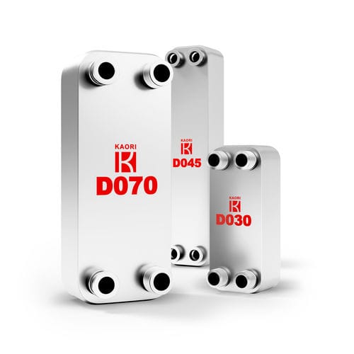 Trocador de calor de placas de parede dupla - D Series - Kaori Heat Treatment Co., Ltd. - de placas brasadas / líquido-líquido / de líquido-gás
